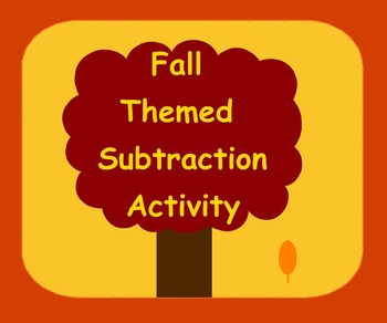 Preview of Smart Board Fall Theme Subtraction Activity Through 10