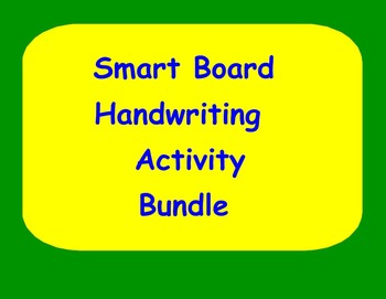 Preview of Smart Board Handwriting Activity MEGA Bundle