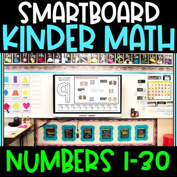 Preview of Smart Board Kindergarten Math: Numbers 1-30