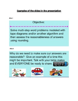 Preview of Smart Board:  Multistep Word Problems