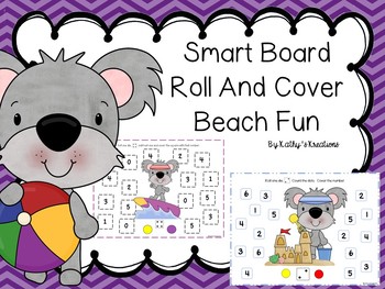 Preview of Smart Board Roll And Cover Beach Fun