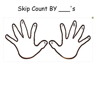 Preview of Smart Board Skip Count Hands