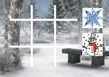 Stickdatei Tic Tac Toe SNOW