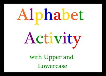 Preview of Smart Board Alphabet Activity Upper and Lowercase Letters