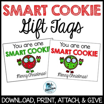 Smart Cookie Labels (Christmas) by All the Learners | TpT