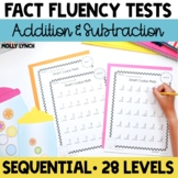 Fact Fluency Tests for Addition & Subtraction Facts to 20 