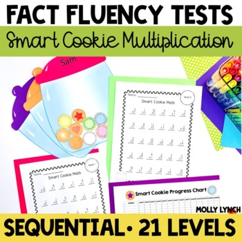 Preview of Multiplication Tests for Fact Fluency | Smart Cookie Math