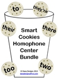 Smart Cookies - Homophone Centers (To, Two, Too, They're, 