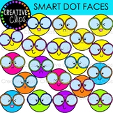 Smart Dot Faces (Smiley Clipart)