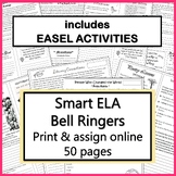 Smart ELA Bell Ringers, Warm Up Lessons, Reading Comprehen