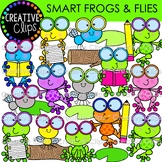 Smart Frogs and Flies (Frog Clipart)