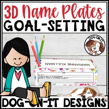 Preview of Smart Goal Setting Templates Editable Name Plates New