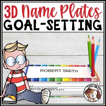 Preview of Goal Setting 3D Name Plates