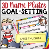Smart Goal Name Plates Goal Setting Lesson Plans Editable