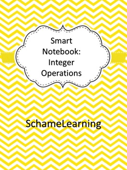 Preview of Smart Notebook - Add/Sub/Multiply/Divide Integers Notes