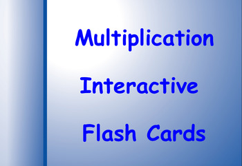 Preview of Smart Notebook Multiplication Flashcards
