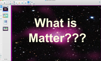 Preview of Smart Notebook for "Matter" Lesson