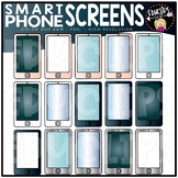 Smart Phone Screens Clip Art Set {Educlips Clipart}