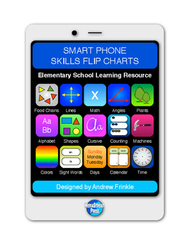 Preview of Smart Phones Skills Flip Charts - Resource for ESOL, Remediation, Journals, More