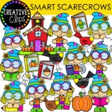 Smart Scarecrow Clipart {Fall Clipart}