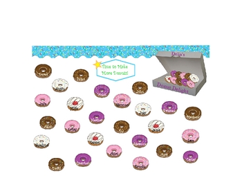 Preview of SmartBoard  Attendance- Donuts