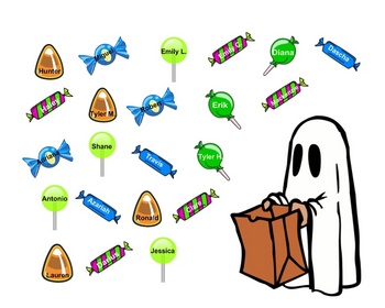 Preview of SmartBoard  Attendance- Halloween