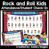 SmartBoard Attendance/Student Check-In Rock and Roll Kids Theme