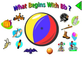 Preview of SmartBoard Letter Sound Sort: What Begins With... ? A-Z