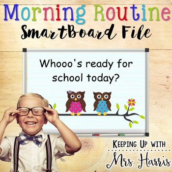 Preview of SmartBoard Morning Routine