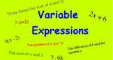 SmartBoard Variable Expressions Lesson
