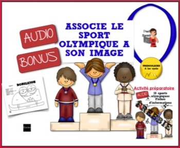 Preview of SmartBoard/Associe le sport olympique à son image/Préscolaire/French