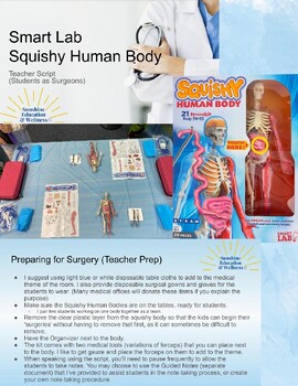 Preview of SmartLab Squishy Human Body Operation / Classroom Transformation / Human Body