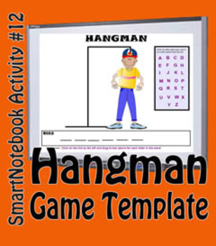 Hangman game page vector, kids activity notebook page. Stock Vector