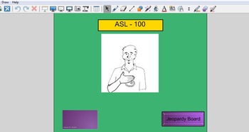 Preview of Smartboard ASL Jeopardy game