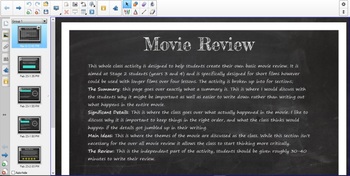 Preview of Smartboard Activity - Short Film Review