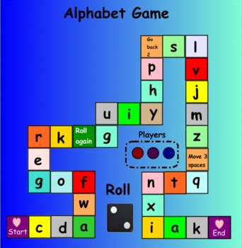 Preview of Smartboard: Alphabet Game (Lowercase)