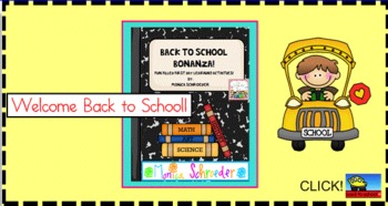 Preview of Back to School Smartboard Activity
