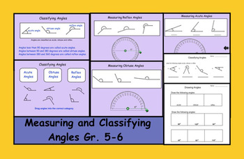 Preview of Smartboard: Classifying and Measuring Angles with Printable Worksheet