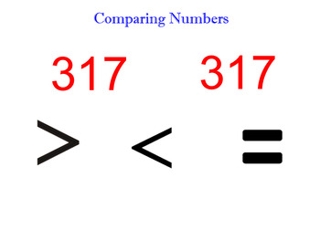 Preview of Smartboard Comparing Numbers