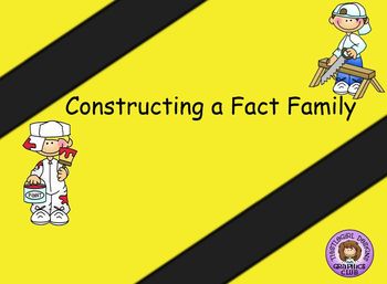Preview of Smartboard Constructing a Fact Family