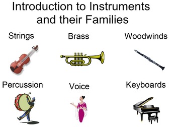 Preview of Smartboard Files - Music Instrument Families