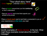 Smartboard Guide to Close Reading and mastering  annotation
