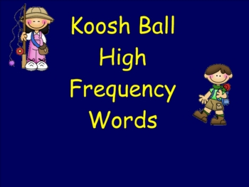 Preview of Smartboard HFW Koosh Ball Game