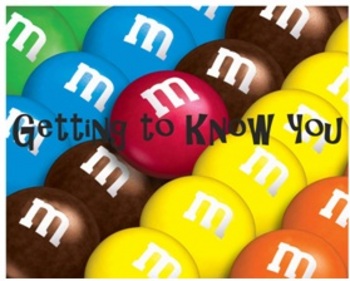 Preview of Smartboard Lesson - Getting to Know You with M&Ms