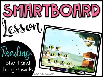 Preview of Smartboard Lesson - Short and Long Vowels Games