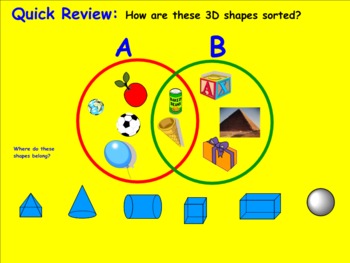 Preview of Patterns and Shape Review for Smartboard