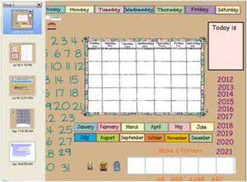 Preview of Smartboard Perpetual Calendar At Their Fingertips...