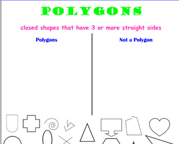 Preview of Smartboard Polygon Sort