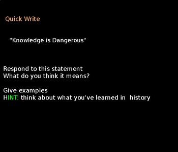 Preview of Smartboard Presentation Frankenstein Knowledge is Dangerous