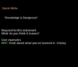Smartboard Presentation Frankenstein Knowledge is Dangerous